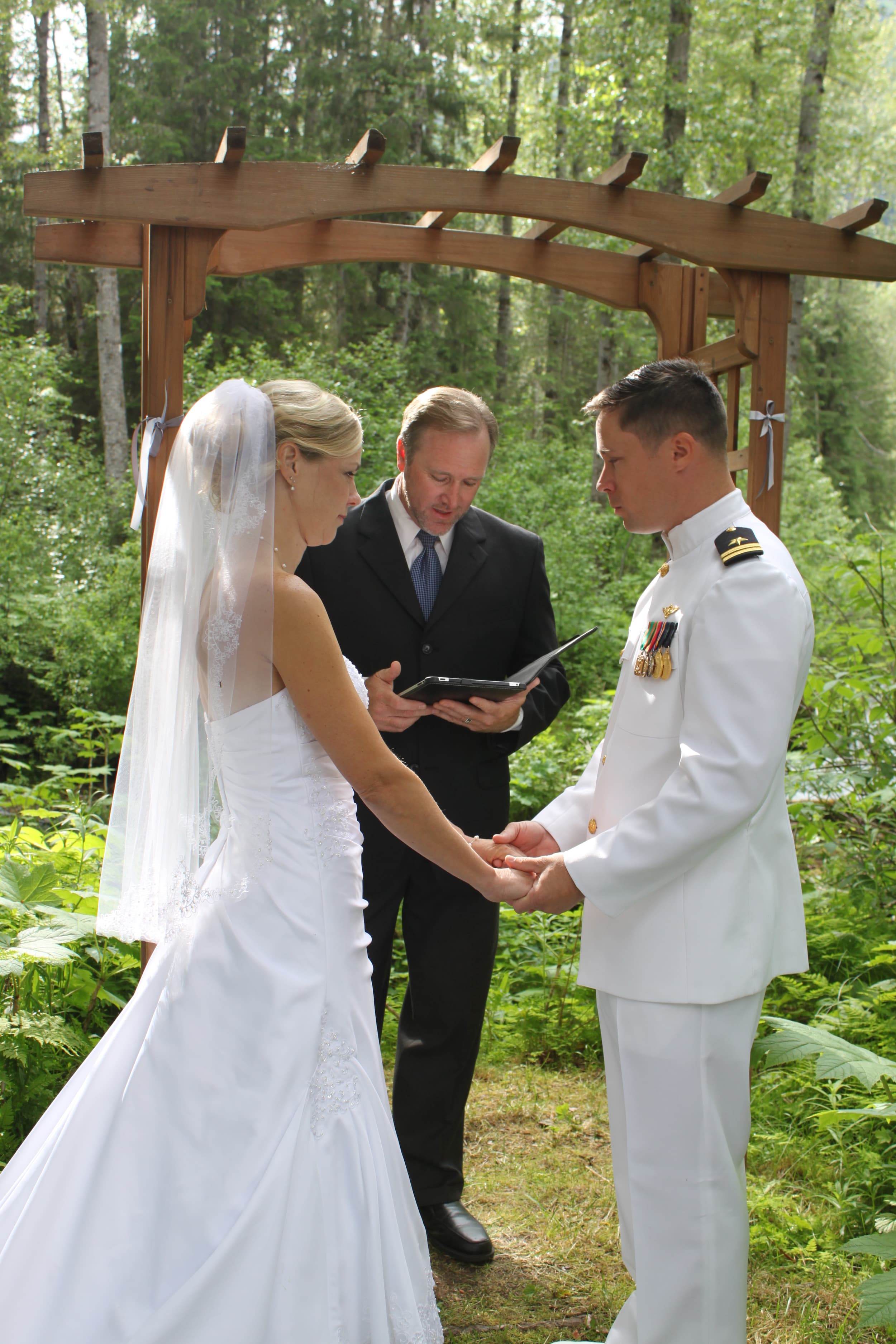 Wedding ceremony at Temecula winery